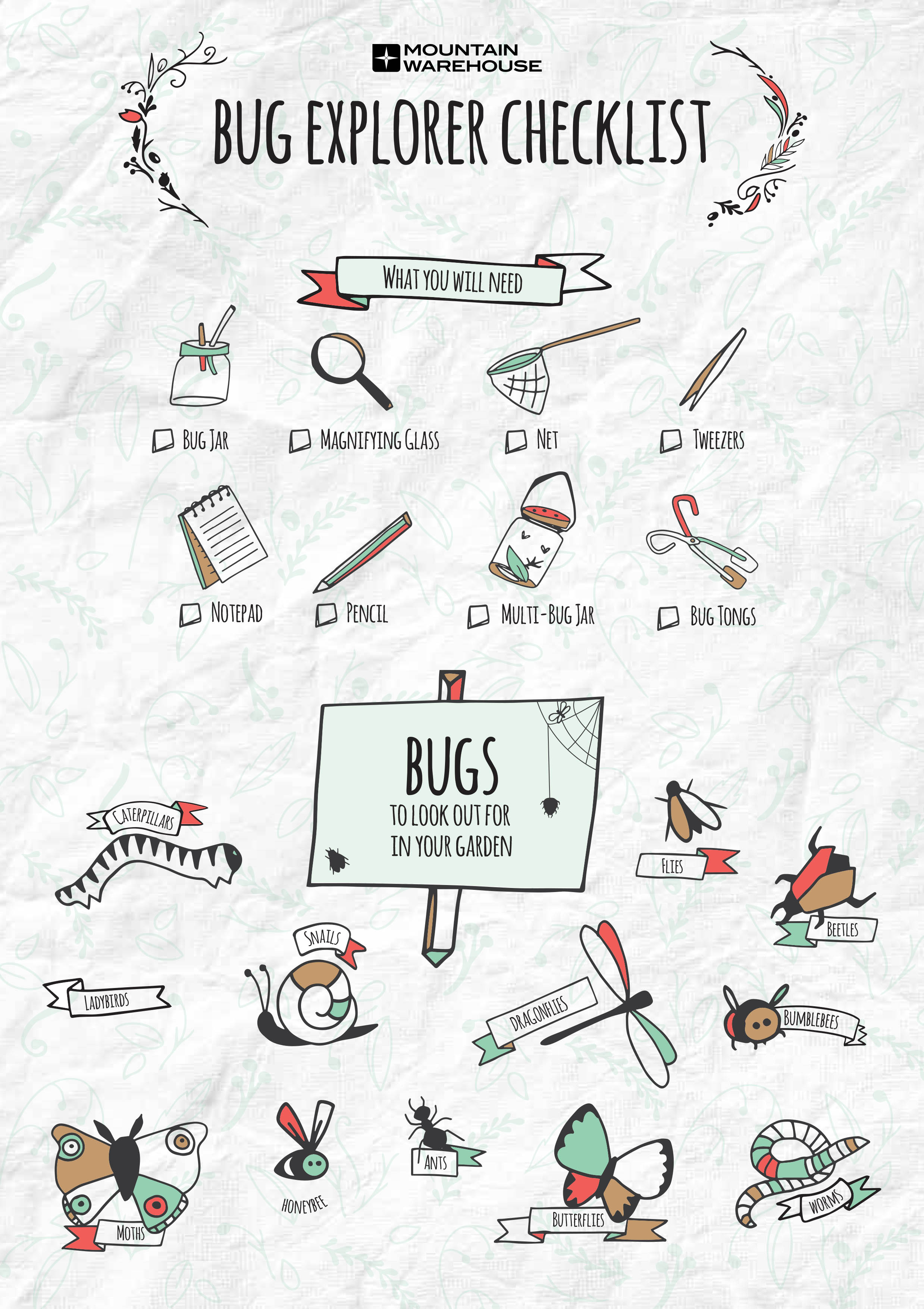 Bug Explorer Check List Mountain Warehouse Blog